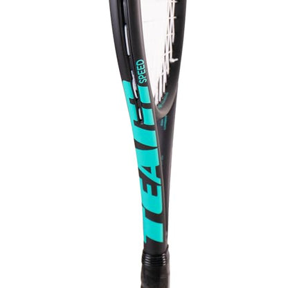 VOLKL Team Speed Black/Turquoise | Tennis Racquet | Featuring Vibration Control Handle System | 265g or 9.4oz | Grip Sizes: 0-5 - size: 4 1/4