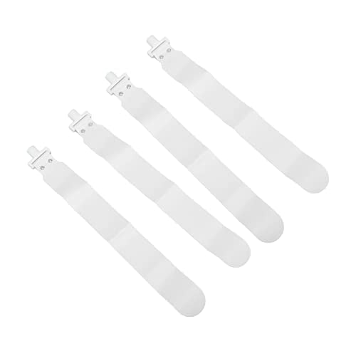 Adjustable Flag Football Set, 5 PCS PP Adjustable Flag Football Belts with 2 Flags for Youth and Adults, Training Equipment for Sports Games and Activities (White)