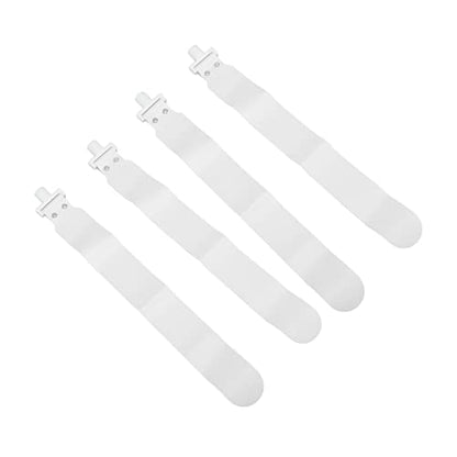 Adjustable Flag Football Set, 5 PCS PP Adjustable Flag Football Belts with 2 Flags for Youth and Adults, Training Equipment for Sports Games and Activities (White)