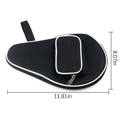 Ochine Table Tennis Racket Case Cover Ping Pong Paddle Carry Bag with Ball Storage Pocket Table Tennis Racket Cover Ping Pong Paddle Case Table Tennis Paddle Cover for Blade with Bonus Ball Storage - color: B