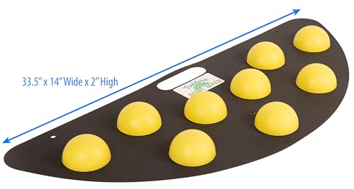 Fielder's Dome Mat – Baseball and Softball Bad Hop Training Equipment for Fielding Practice, Agility, Hand-Eye Coordination and Reaction Speed. Durable, Multi-Surface Compatible. 33.5" x 14" x 1.75"