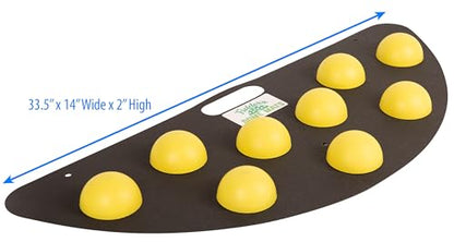 Fielder's Dome Mat – Baseball and Softball Bad Hop Training Equipment for Fielding Practice, Agility, Hand-Eye Coordination and Reaction Speed. Durable, Multi-Surface Compatible. 33.5" x 14" x 1.75"
