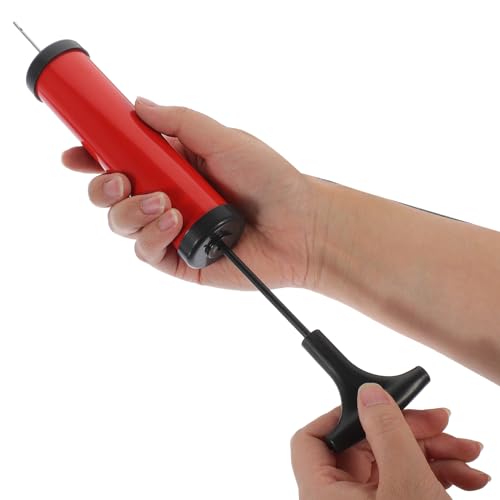 HEMOTON Multi-Function Basketball Pump Inflatable Pump Pressure Gauge Needle Portable for Sports Balls