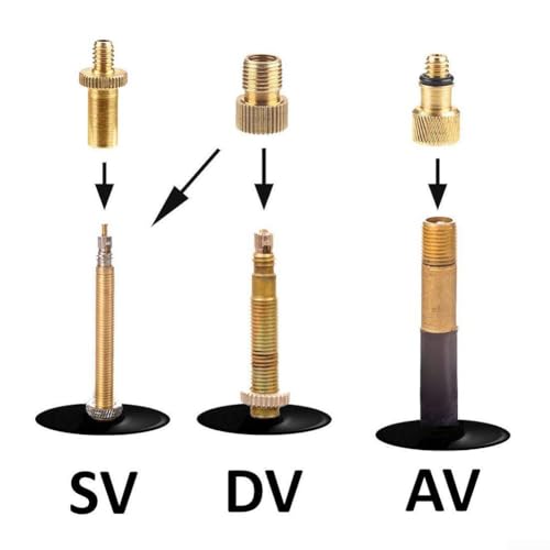 15Pcs Bike Pump Adapter Set Copper SV DV AV Needle Valve Connector Kit For Bicycle Tires Balls With Storage Box