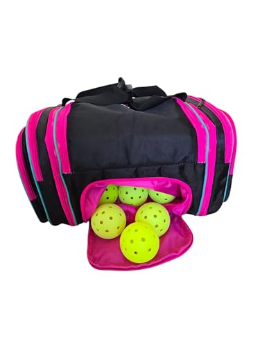 Pro Tour Pickleball Bag with Fence Hook and Shoe Compartment, Fits 6 Paddles, Backpack or Duffle Carry, Men’s & Women’s Pickleball Gift, Lightweight & Slim Design - size: Large