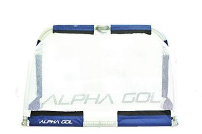 Alpha Goal - The Original All Aluminum Folding Goal with Carry Bag. Pro Grade Quick Folding Aluminum Folding Goal Bag inlcluded. Sizes 4'x2.5', 5'x3', 6'x4'. - color: Royal, size: 4x2.5
