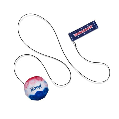 Waboba Bounceback Returning Stars and Stripes Hyper Bouncy Balls, Extreme Bounce and Fun, Super High Bouncing Ball for Active Play and Outdoor Games