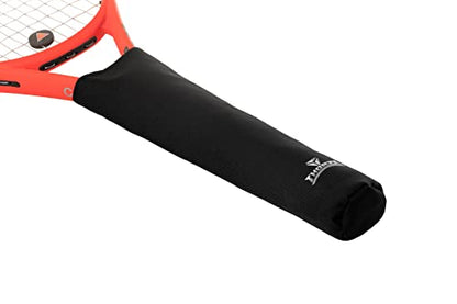 Thorza Tennis Racket Grip Cover, Black, Removable Protective Handle Wrap for Storage and Bag Transport, Universal Racket Accessory for Active Players