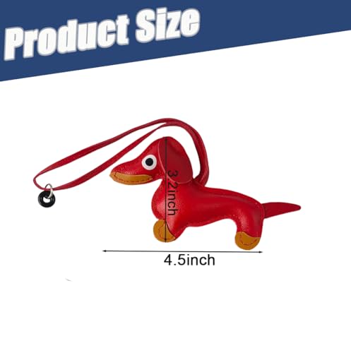 2PCS Golf Tee Leash and Anchor, Dachshund Golf Tee Leash Set, Prevent Tee Loss, Fun Golf Accessory Gift for Dog Lovers, Red & Yellow