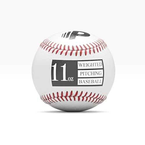 Premier Pitching Weighted Leather Baseballs | Weighted Training Balls to Improve Power & Pitching Training | Increase Pitch Velocity for All Skill Levels - size: 11 oz