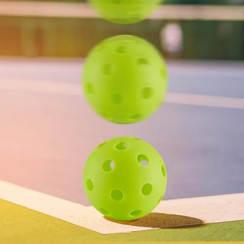 4-Pack Bucket Toss Golf Balls, Yard Toss Games Balls, Bucket Game Golf Ball, Outdoor and Indoor Pickleball Ball, with Mesh Bag - color: Green, style: 40-Holes Pro Balls for Game