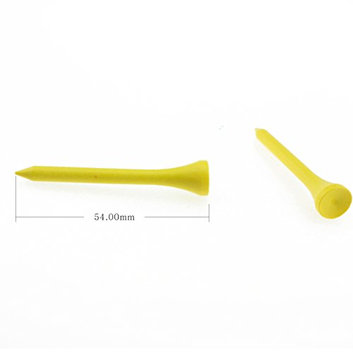 Crestgolf Professional 2 1/8" Deluxe Wood Golf Tees 100pcs - color: Yellow