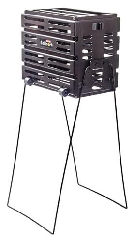 Tourna Ballport Deluxe Tennis Ball Hopper with Wheels - style: Black