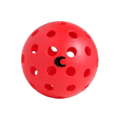 Cannon Sports 4-Pack Pickleballs with Carry Bag – 40 Hole Outdoor Balls – High Visibility, Durable, and Crack Resistant for All Skill Levels