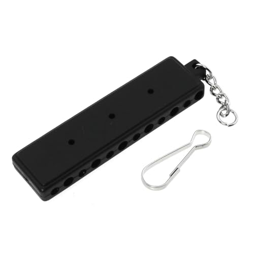3PCS Black Golf Tee Holder Golf Tee Organizer with Hook Holds 12 Golf Holes 3 Ball Marker Holes 3.94x0.94 Inches Black