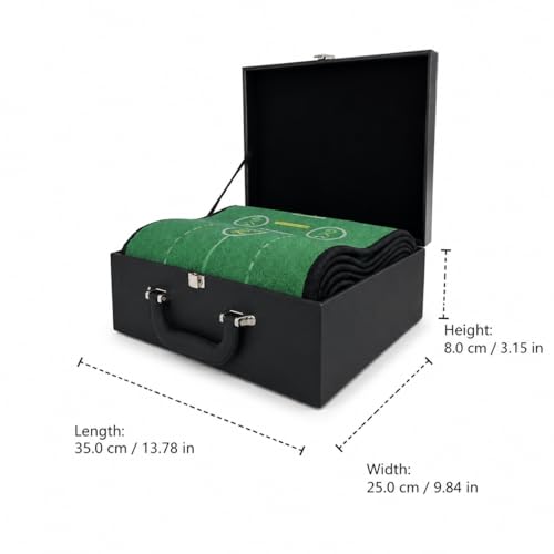Verdant Golf Putting Practice Mat, Indoor Golf Putting Aid with Grass-likelike Feel, Portable System with Putter & PVC Box, Gifts for Men