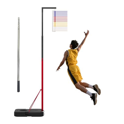 Vertical Jump Tester, Height Adjustable Vertical Jump Measurement Tool, Jump Height Trainer for Basketball and Volleyball Training (‎Jump Tester SE, 4.92 ft-11.81 ft (150-360 cm))