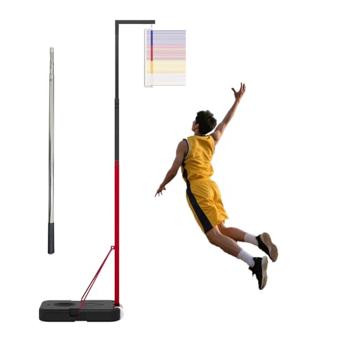 Vertical Jump Tester, Height Adjustable Vertical Jump Measurement Tool, Jump Height Trainer for Basketball and Volleyball Training (‎Jump Tester SE, 4.92 ft-11.81 ft (150-360 cm))