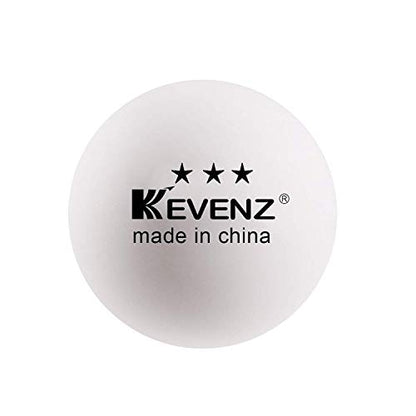 KEVENZ 3 Star Ping Pong Balls, 40+mm Advanced Table Tennis Ball, Bulk Outdoor Ping Pong Balls (Orange, White) - color: White, 12-Pack Premium version