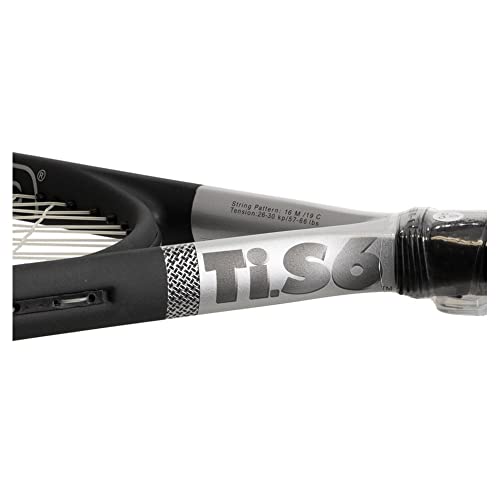 HEAD Ti S6 Tennis Racket - Pre-Strung Head Heavy Balance 27.75 Inch Adult Racquet - 4 1/4 in Grip - size: 4 1/4 Inch Grip