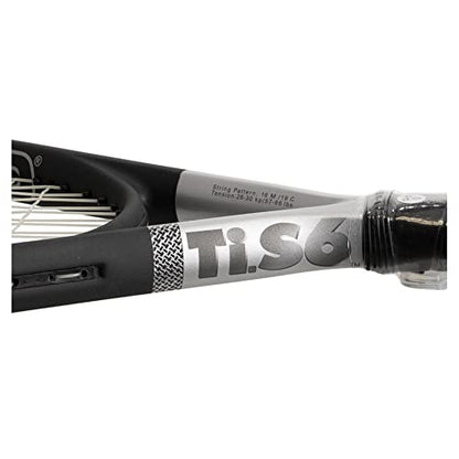 HEAD Ti S6 Tennis Racket - Pre-Strung Head Heavy Balance 27.75 Inch Adult Racquet - 4 1/4 in Grip - size: 4 1/4 Inch Grip