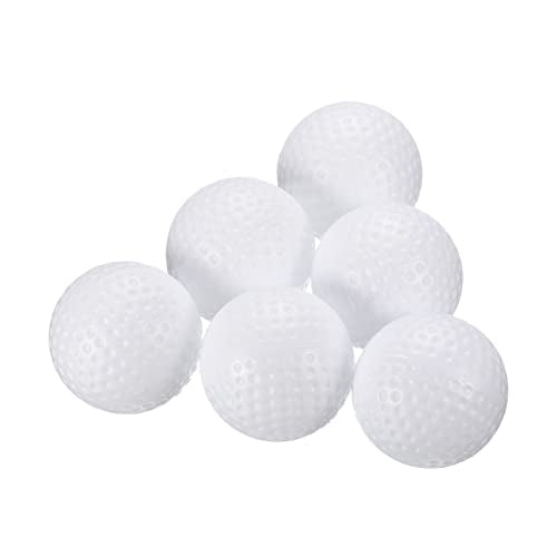 PATIKIL Golf Practice Balls, Hollow Flight Training for Indoor Swing Practice - color: White