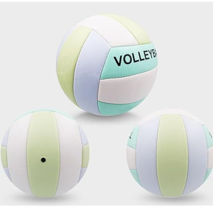Beach Volleyball - Waterproof Indoor Outdoor Ball, Duraable Pu Leather Soft Volleyball Toy | Long Lasting Sports Training Game for Youth Adults Kids Girls Boys Gym Recreational Play Fun Athletic
