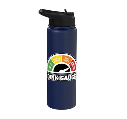 Stainless Steel Insulated Water Bottle - color: Navy Blue