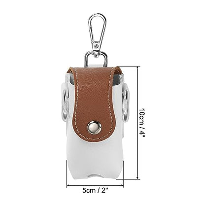 PATIKIL Golf Ball Waist Bag, Golf Ball Carry Pouch with Tee Holder, Buckle, Clip for Women Men Belt Golf Storage - color: Brown