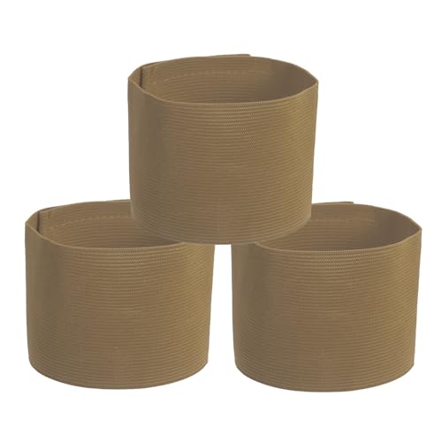 PATIKIL Soccer Captain Armband, Captain Arm Bands for Soccer Elastic Captain Arm Band Sports Captain Armbands - color: Light Brown
