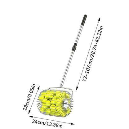 Pickleballs Tennis Balls Pickers Upper Pickleballs Collector Basket with Handle Balls Pickup Ball Retrievers Ball Retrievers - color: CL