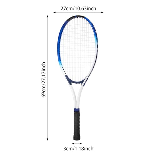 Menolana Tennis Racquet Tennis Racket Indoor Outdoor Shock Resistant Handle with Carrying Bag for Women Men Recreational Sports Beach
