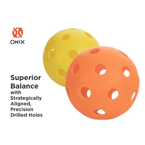 Onix Fuse Pickleballs Ready to Play Durable and Superior Balance for Competitive Play