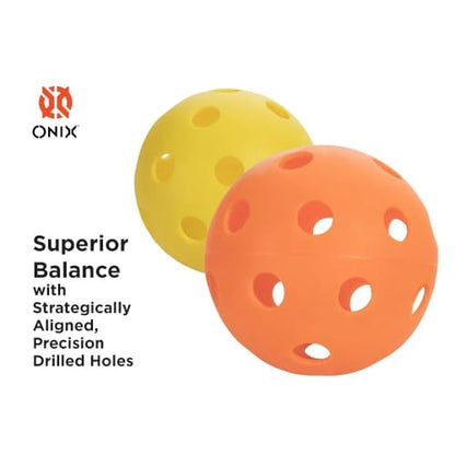 Onix Fuse Pickleballs Ready to Play Durable and Superior Balance for Competitive Play
