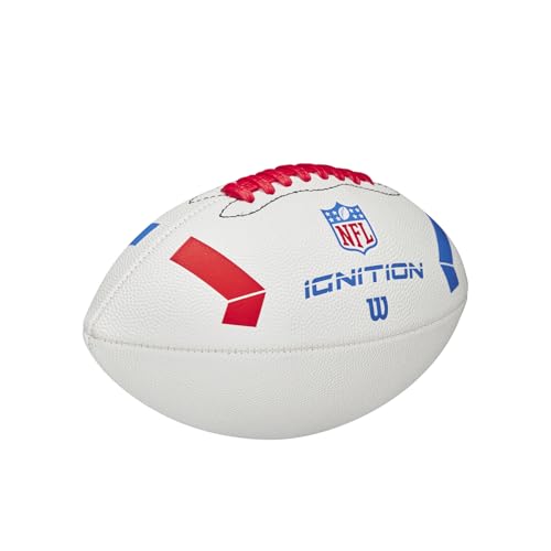 WILSON NFL Ignition Footballs - color: White, size: Junior - Ages 9-12, style: NFL Ignition