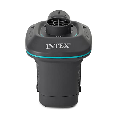 INTEX QuickFill Electric Air Pump: Inflates and Deflates Air Mattresses, Inflatable Kayaks, Boats, Toys - size: 23.0CFM, style: AC
