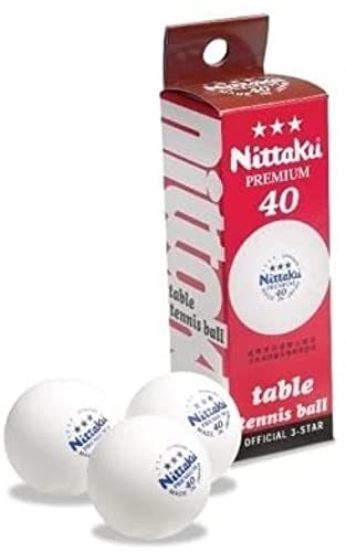 NITTAKU 3-Star Premium Table Tennis Balls