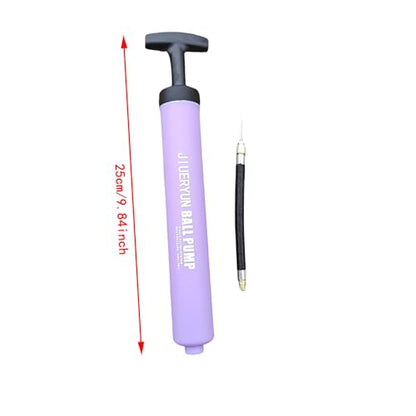 Sports Ball Pump Inflator with 5 Needles (Pin), Dual Action Hand Held Portable Air Pump with pins to Inflate Soccer Ball, Football, Volleyball, Rugby, Netball & Basketball