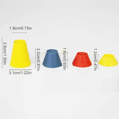 1 Set Winter Golf Tees,Rubber Golf Tees with 4 Different Heights for Frosty Days Hard Ground Home Driving Range Mat Training Practice Kits,Prevent Loss Golf Ball Holder,Golf Accessory