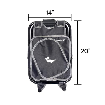 2 in 1 Pickleball Bag and Foldable Chair, Adjustable Bag with Foldable Chair, Paddle Pocket, Compartment for Shoes, Water Bottles and Extra Paddles