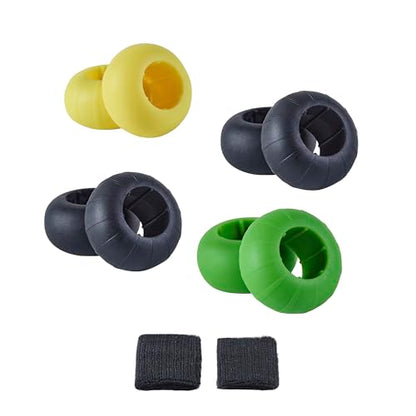 Bat Grip Choke Up Rings,Premium Choke Up Rings, Pressure Baseball Rings,Including: 8 Pack Choke up Rings, 2 Wrist Protectors - color: Motley colour