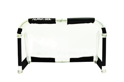 Alpha Goal - The Original All Aluminum Folding Goal with Carry Bag. Pro Grade Quick Folding Aluminum Folding Goal Bag inlcluded. Sizes 4'x2.5', 5'x3', 6'x4'. - color: Black, size: 6x4