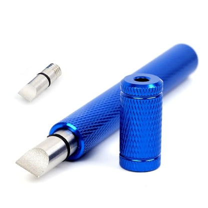 Golf Club Cleaner Iron Out Groove Sharpener with Spare Upgraded Sharpener Tip, Golf Bag Accessories Essentials for Men Blue