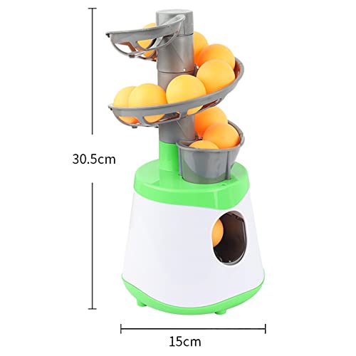 Table Tennis Robot Ball Machine Automatic Launcher with 15 Ball Capacity for Training Exercise Practice