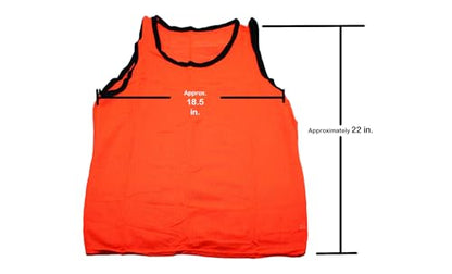 BlueDot Trading Adult & Youth Scrimmage Training Vests for Soccer, Basketball & More – Available in 1, 6, 12, 24 Packs - color: Orange, style: Youth 1 Pack