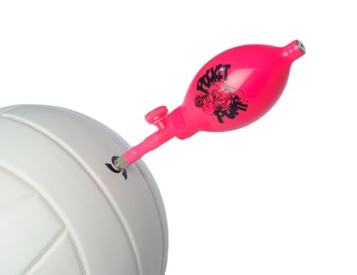 Tandem Sport Pocket Pump - Mini Ball Pump with Hose & Air Release Valve - Travel Size Ball Pump for Volleyballs, Basketballs & Footballs - Easy, One Hand Operation - Pink - style: Pocket Pump, Pink