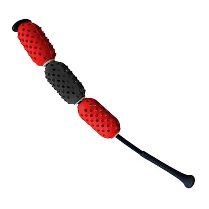 Aero Swing Baseball & Softball Swing Trainer – Air Resistance Bat Speed Trainer, Improves Swing Speed Up to 20 MPH, Batting Aid for Youth & Adults, On-Deck Warm-Up Bat - color: Black and Red, size: AERO-BAT Standard