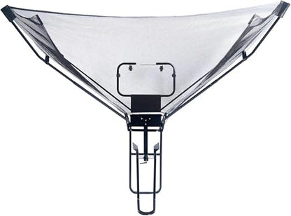 Basketball Hoop Returner Return Attachment Shooting Machine Metal Ball with Net Rotating Chute Rebounder Exercise for Shot Ef