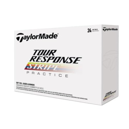 TaylorMade Golf Tour Response Stripe Practice Ball 24 Ball Pack