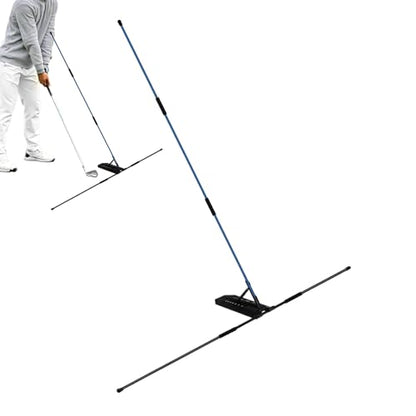 Golf Alignment Sticks - Adjustable Swing Rod Trainer, Ggolff Practice Aid, Lightweight Training Rods | Indoor Chipping Hitting, Backyard Home Golf Drills - color: Blue